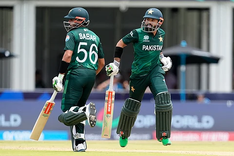 Babar and his partner Mohammad Rizwan: the duo have the most prolific partnership in all T20Is