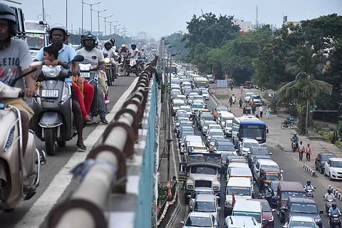 Hyderabad came to a near standstill on Friday as VIP movement, protests, and detentions caused severe traffic congestion across major parts of the city.