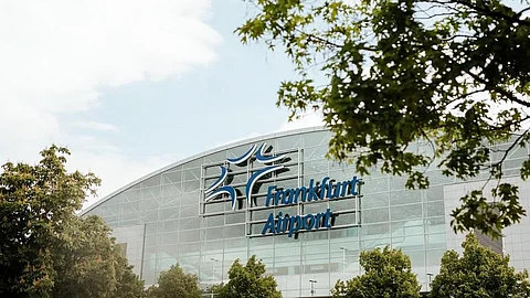 Frankfurt airport.