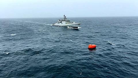The vessel capsized off the coast of Oman -- 25 nautical miles southeast of Ras Madrakah in the Wilayat of Duqm on Monday.