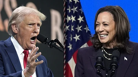 Donald Trump and Kamala Harris