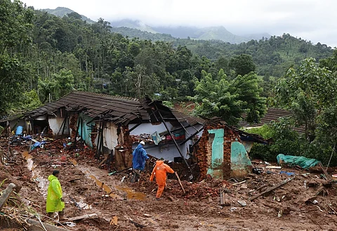 An image of the landslide hit Mundakkai near Chooralmala in Wayanad, used for representational purposes.