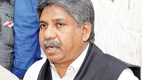 MRPS president Manda Krishna Madiga