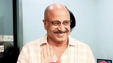 Actor Siddique coming out after meeting his lawyer at his office at Kacherippady in Kochi