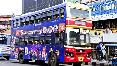 A KSRTC double-decker bus image used for representation only.