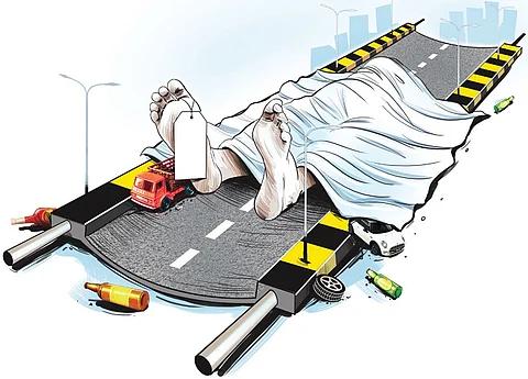 The deceased has been identified as Birappa Laxman Saibannavar, 25, a resident of Kalammanagar, Kurbarhatti, Dhamane