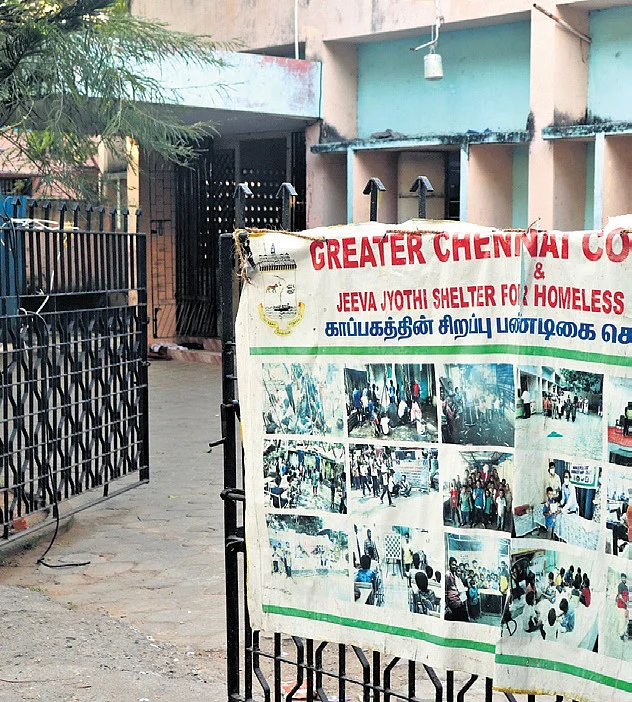 A shelter in Thiruvanmiyur which is about to be demolished| Kevin Nashon
