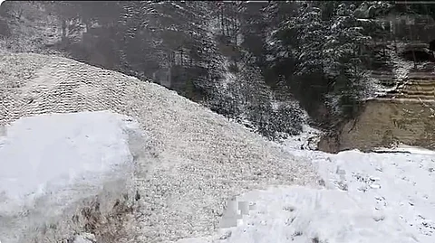 An avalanche has blocked the Gangotri National Highway.