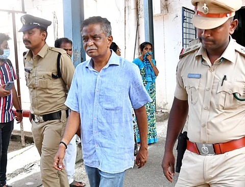 Senior IPS officer and former Intelligence chief PSR Anjaneyulu shifted to Vijayawada GGH from the district jail due to BP fluctuations on Saturday