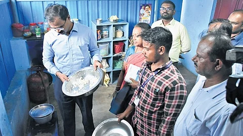 Before the facility was sealed, district administration and other health officials inspected the home