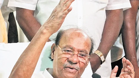 Ramadoss said he has no intention to remove Anbumani from PMK
