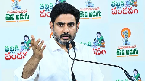 IT and HRD Minister Nara Lokesh.