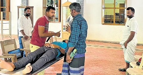 A scene from the training session by OSC