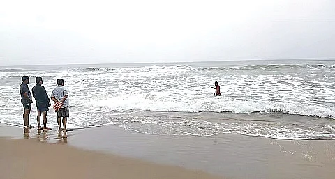 A 20-year-old girl was gang-raped by a group of youths on Gopalpur beach in front of her male friend on Monday.