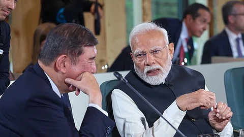 Prime Minister Narendra Modi at the G7 Summit in Canada.