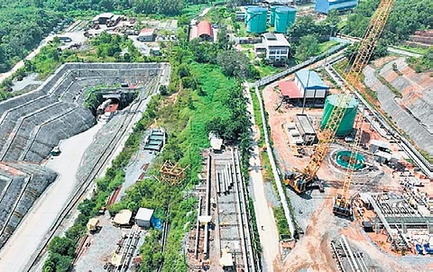 The LPG storage cavern near Mangaluru