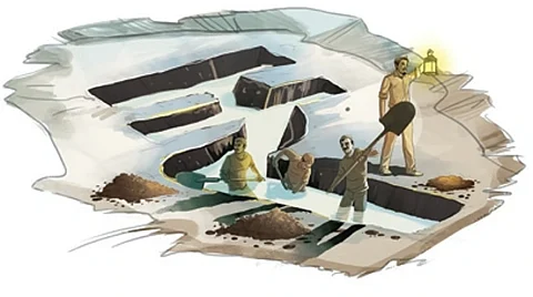 The incident occurred in the Mau Ranipur area during an operation against illegal sand mining on Wednesday.