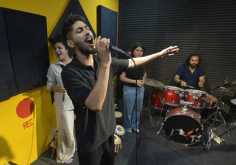 Azerakhsh Afshin, the Salaam Band’s lead singer