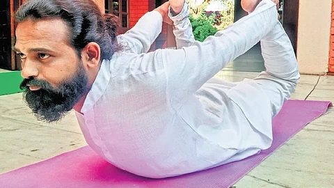 Now, Lohit has given free yoga training programmes in nearly 200 villages of Gadag district.