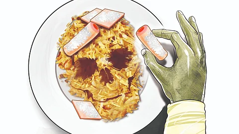 After consuming the food at their houses, sources said, the family members started showing symptoms of vomiting and diarrhoea.