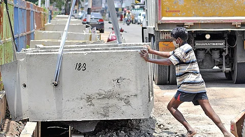 As per the ministry’s circular on Tuesday, mandatory precast components include box culverts, stormwater drains, chute drains, boundary walls, RCC crash barriers, kerbs, and railings. (Representative Image)
