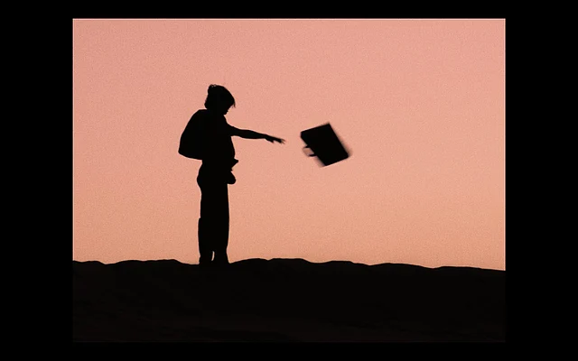Farookh (played by shauharty) is in search of a mysterious briefcase.