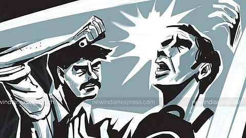 Dharmar allegedly retaliated by hitting Kavinraj with a stone on his head and kicking him in his neck and chest.