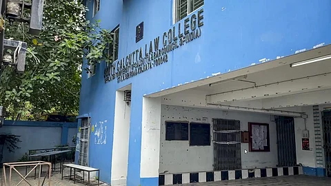 The premises of the South Calcutta Law College where a student was allegedly raped.