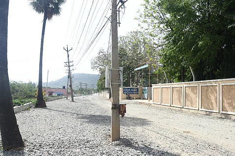 Residents of Rangapuram, Vellore have complained that a 1.5 km road has not been laid in their area, even though gravel was spread for road construction two months ago.