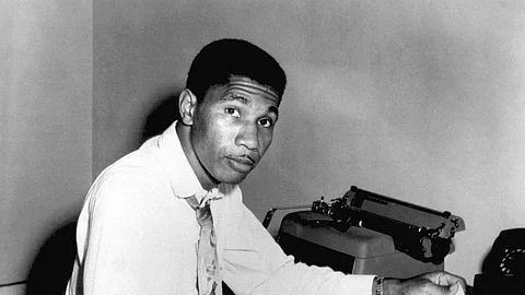 FILE - Medgar Evers, Mississippi field secretary for the National Association for the Advancement of Colored People (NAACP), poses for a photo, Aug. 9, 1955, in Jackson, Miss