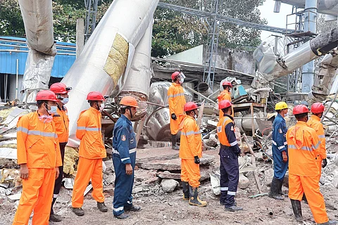 Rescue operations at SIGACHI Chemical factory