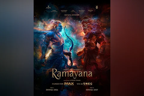 "Ramayana" features Ranbir as Lord Rama, "KGF" star Yash as Ravana and Sai Pallavi as Goddess Sita as Sunny Deol as Lord Hanuman and Ravie Dubey as Lord Lakshman.