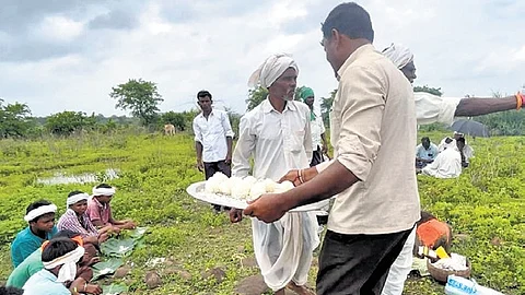 Tribal communities in several villages, including Gourapur in Indravelli mandal, celebrated Akadi Puja on Saturday.