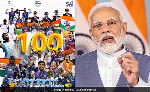 India sets a record by winning 100 medals at the Asian Games