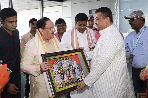 JP Nadda in Kolkata to participate in Durga Puja