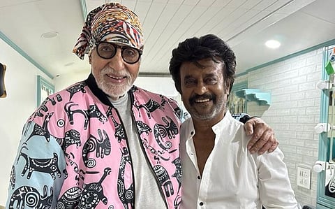 Combo of Legends: Rajnikanth & Big B on Sets after 32 Years