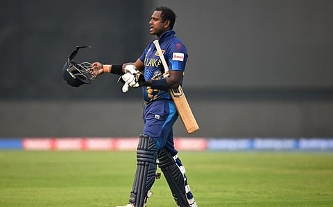 Mathews is the first 'timed out' in international cricket