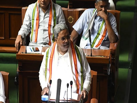 Karnataka CM Presents budget: BJP hold protest at Vidhan Sabha