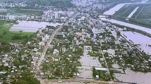 Krishna Overflows: Flood Turn Vijayawada & Amaravathi into a Lake