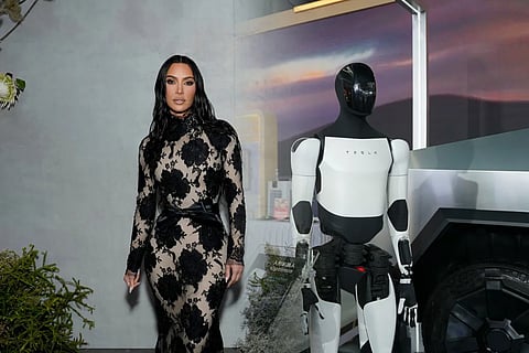 Kim Kardashian Introduces Tesla Robot Optimus