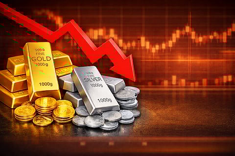 सोने-चांदी की कीमतों में भारी गिरावट