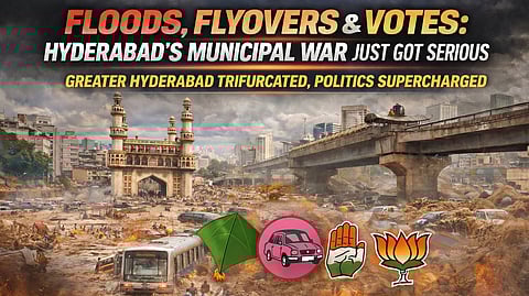 Trifurcated Hyderabad enters high-stakes municipal political era