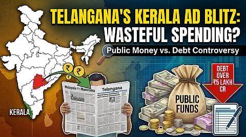 Revanth Govt under fire: “Telangana Model” ads in Malayalam papers