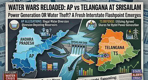 AP vs TG at Srisailam Dam: A Fresh Interstate Flashpoint Emerges!