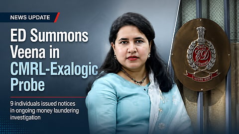 ED Summons Veena Vijayan in CMRL-Exalogic Probe