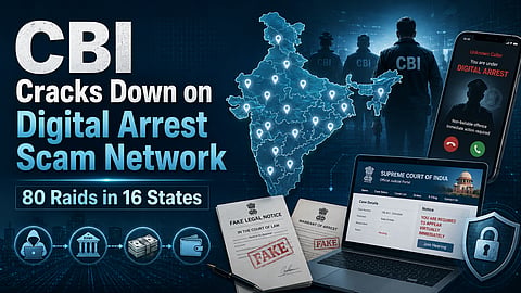 CBI Cracks Down on Digital Arrest Scam Network: Raids in 16 States