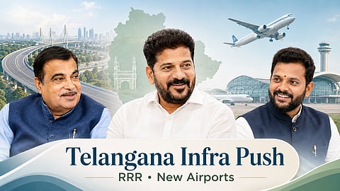 Telangana CM meets Gadkari: Pushes for RRR and New Airports