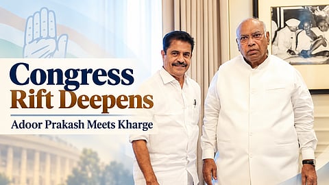 Kerala Congress Rift Deepens as Adoor Prakash Meets Kharge