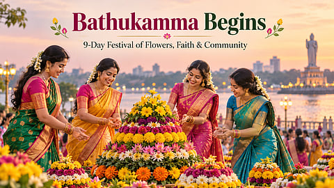 Bathukamma Begins:A 9-Day Festival of Flowers, Faith and Community
