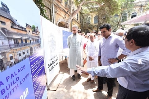 Municipal administration and urban development minister K.T. Rama Rao along with Hyderabad MP Asaduddin Owaisi on Tuesday formally launched the works to conserve, restore and strengthen the heritage structures. (IANS)
